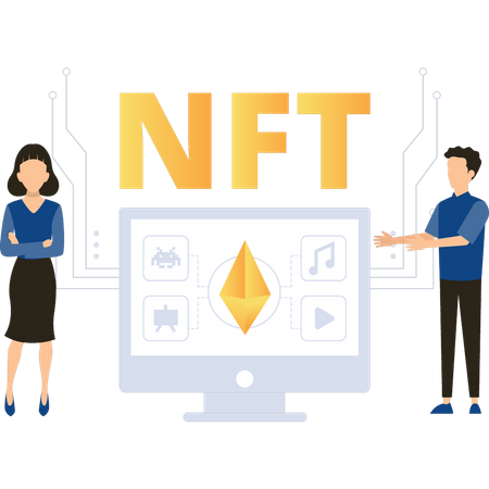 NFT-Technologie  Illustration