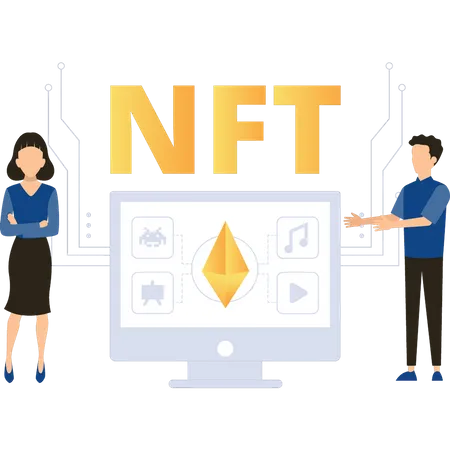 NFT-Technologie  Illustration