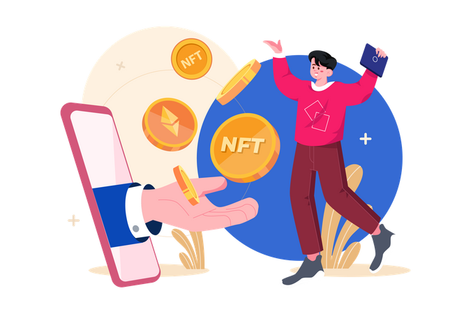 NFT Trading Illustration