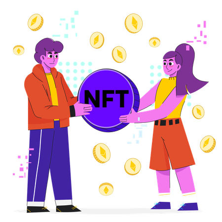 NFT trading  Illustration