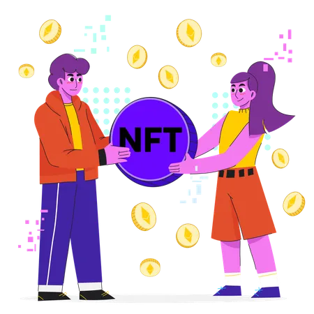 NFT trading  Illustration