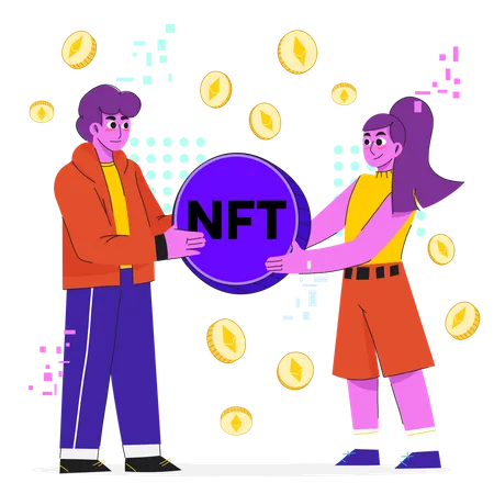 NFT trading  Illustration