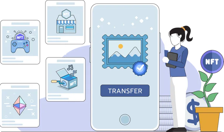 NFT Transfer Illustration
