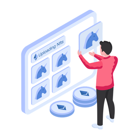 NFT-Upload-Ordner  Illustration