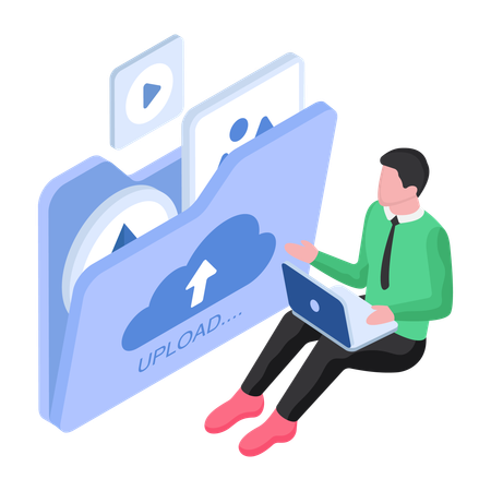NFT-Upload-Ordner  Illustration