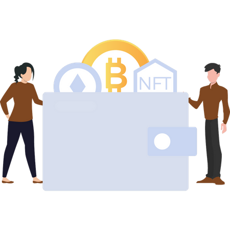 NFT wallet  Illustration