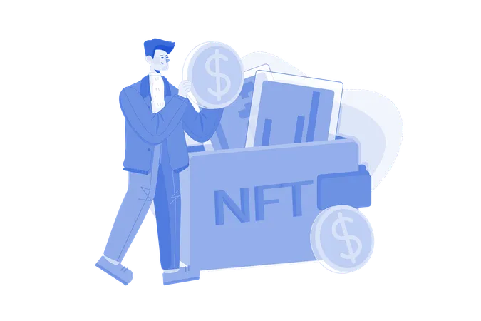 NFT wallet  Illustration