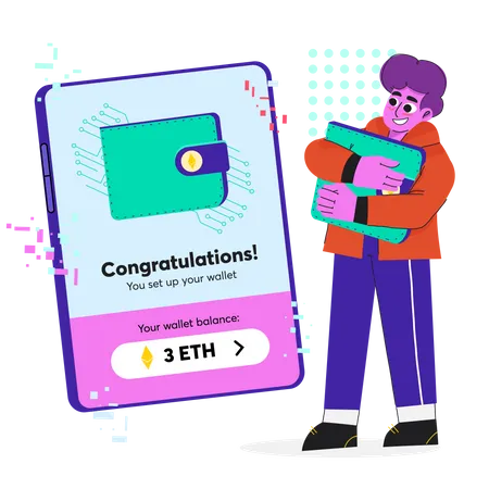 NFT wallet  Illustration