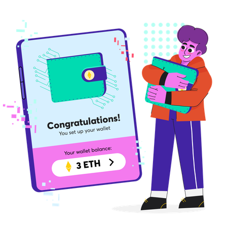 NFT wallet  Illustration