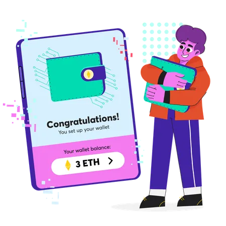 NFT wallet  Illustration