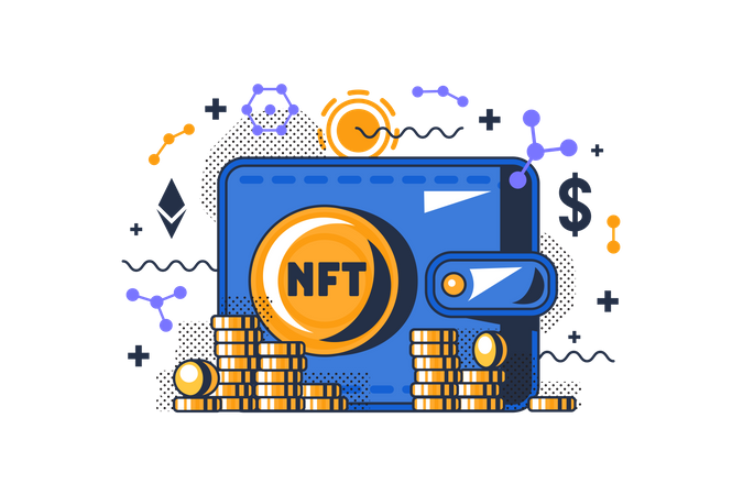 NFT wallet  Illustration