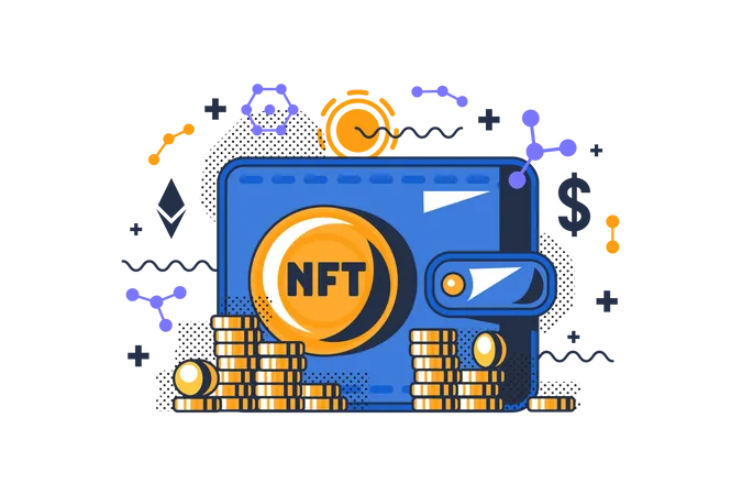 NFT wallet  Illustration