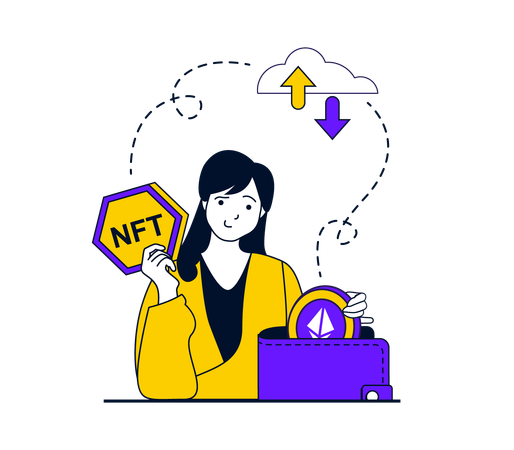 NFT wallet  Illustration