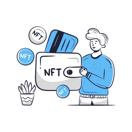 Nft Wallet  Illustration