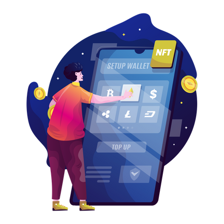 Nft wallet  일러스트레이션