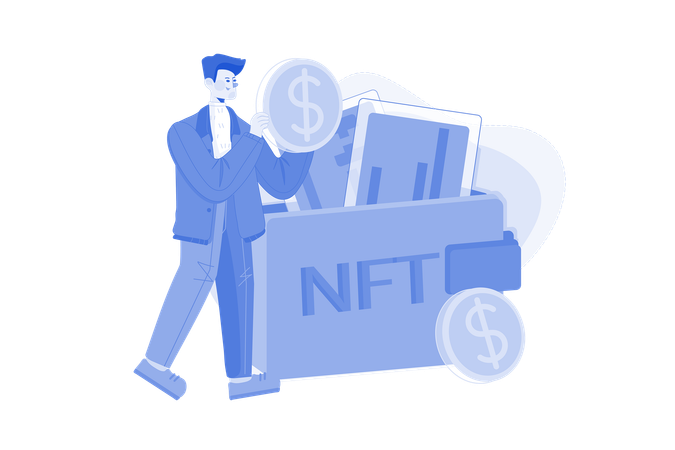 NFT wallet  일러스트레이션