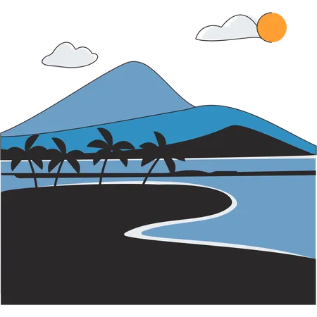Nicaragua - Insel Ometepe  Illustration
