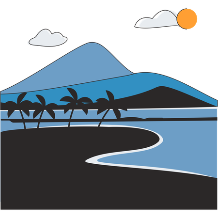 Nicaragua - Ometepe Island  Illustration