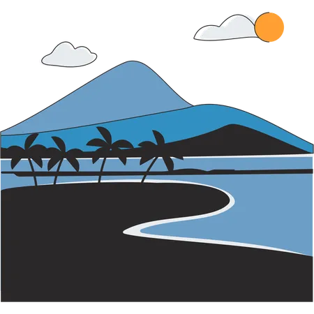 Nicaragua - Ometepe Island  Illustration