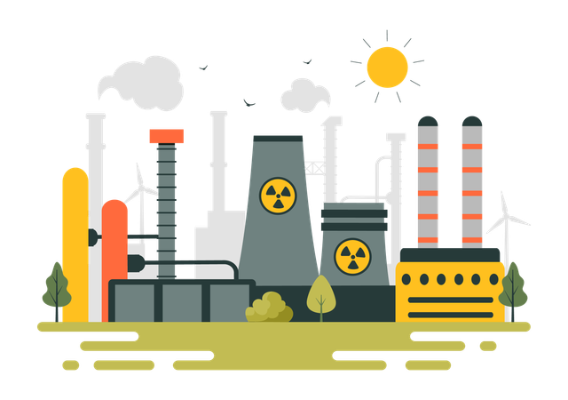 Strategien zur Erhaltung nicht erneuerbarer Energien  Illustration