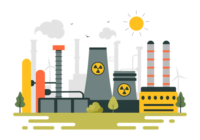 Strategien zur Erhaltung nicht erneuerbarer Energien  Illustration