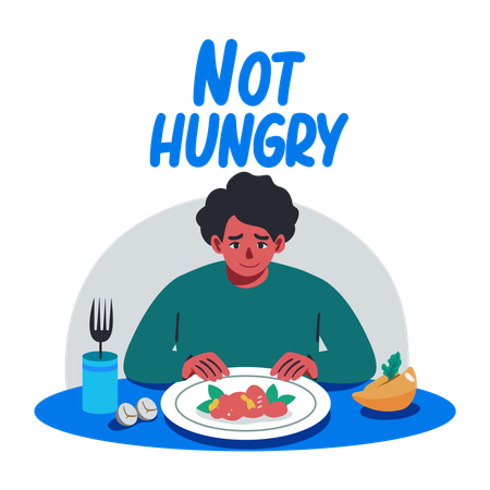 Nicht hungrig  Illustration