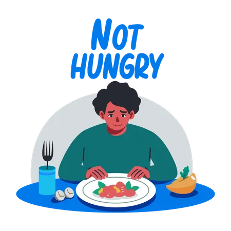 Nicht hungrig  Illustration