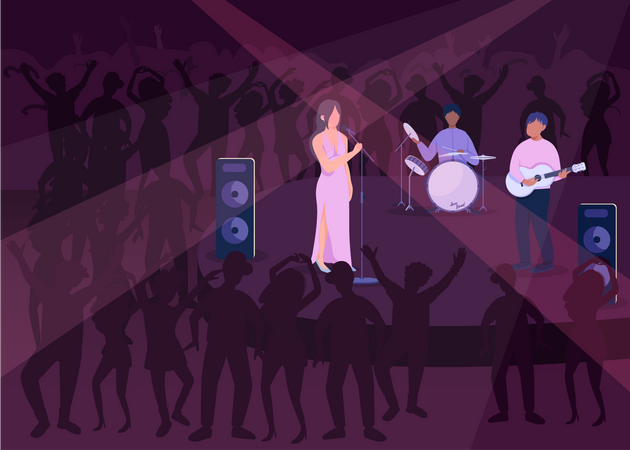 Night club party  Illustration