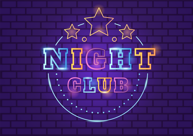 Night Club Party  Illustration