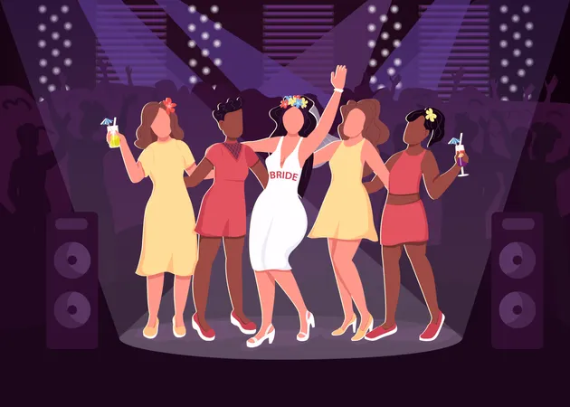 Nightclub party  Illustration