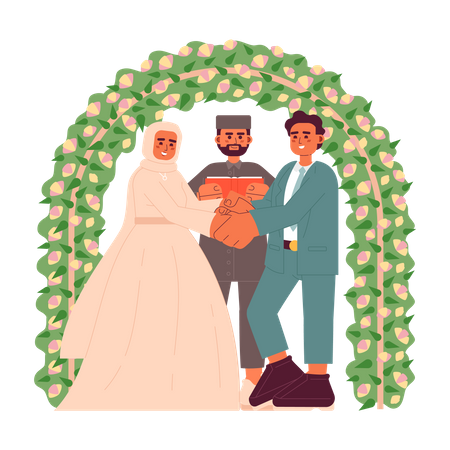 Nikah ceremony  Illustration