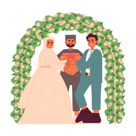 Nikah ceremony  Illustration