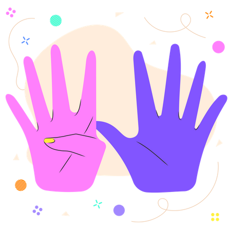 Nine Finger Illustration