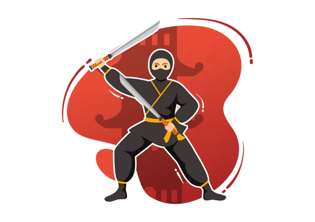 Guerrier ninja  Illustration
