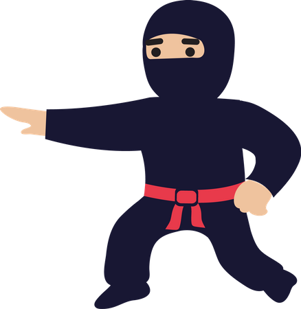 Ninja Training Illustration