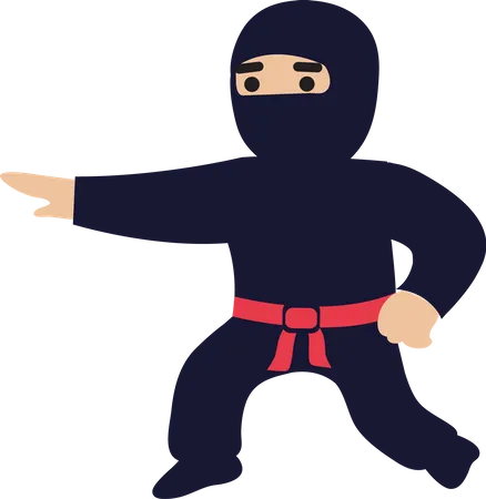 Ninja Training Illustration