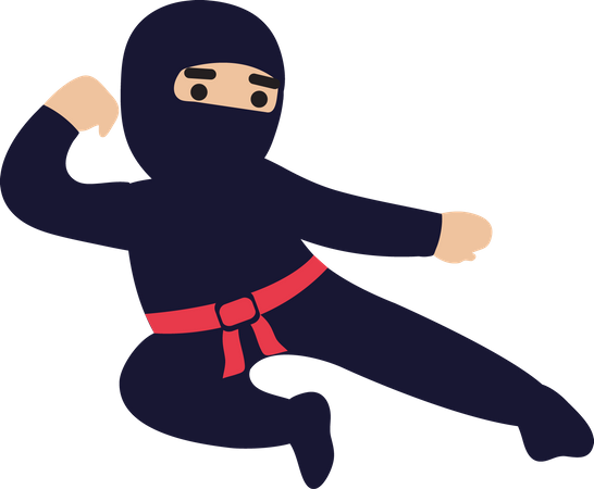 Ninja Warrior  Illustration