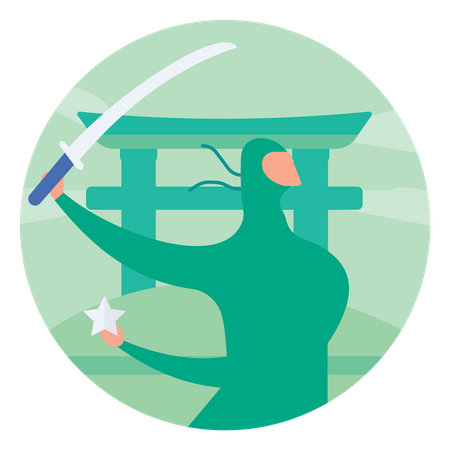 Ninjas  Ilustración
