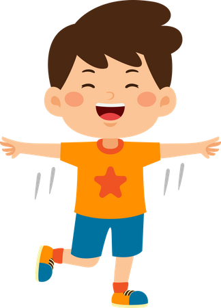 Niño feliz  Ilustración