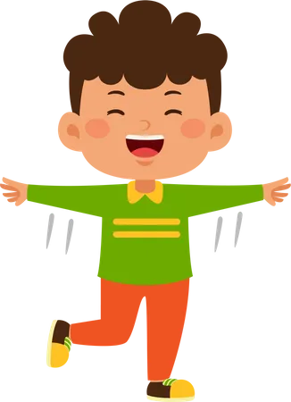 Niño feliz  Ilustración