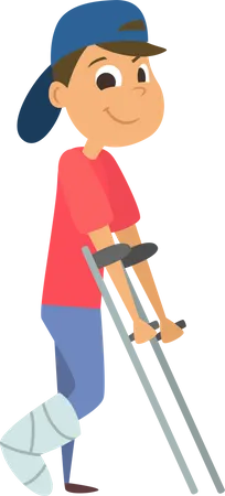Personaje De Personas Discapacitadas Ilustración