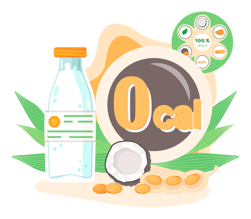 No calorie drink  Illustration