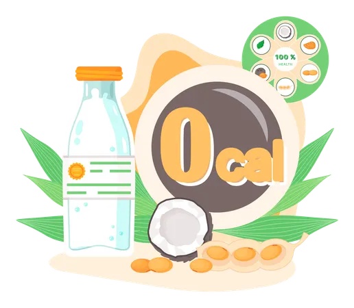 No calorie drink  Illustration