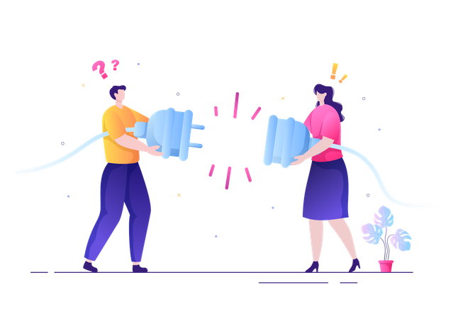No Connection  Illustration