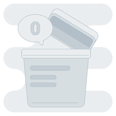 No data in bin  Illustration