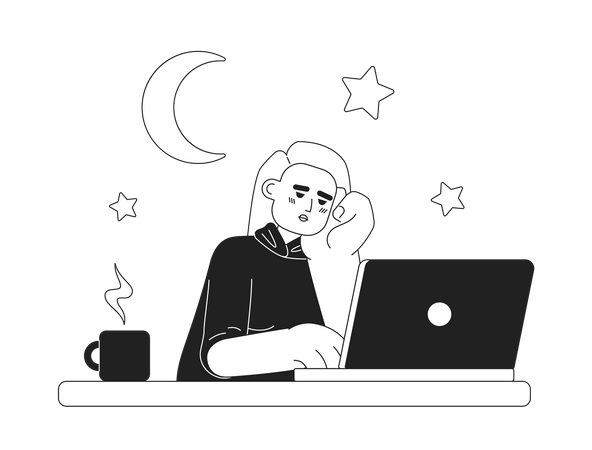 No fixed work hours in freelance work  Illustration