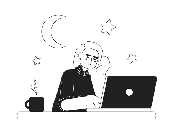 No fixed work hours in freelance work  Illustration