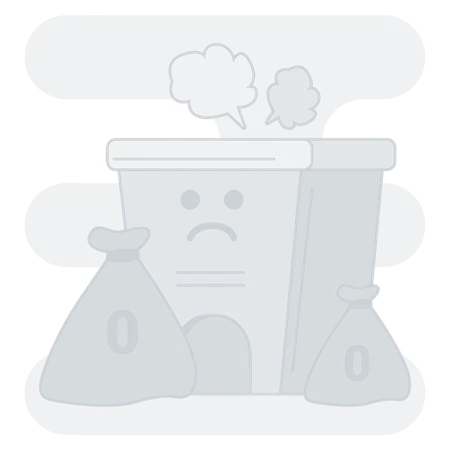 No grange in bin  Illustration