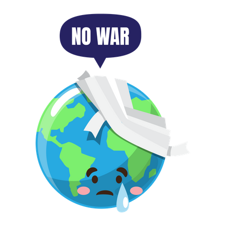 No a la guerra  Ilustración