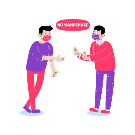 No handshake  Illustration